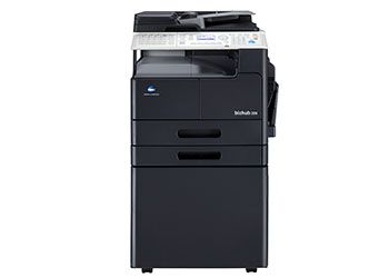 Konica Minolta bizhub 226 Certified Refurbished 1 Konica Minolta bizhub 226 Certified Refurbished ασπρόμαυρο πολυμηχάνημα Α3 με τροφοδότη DF-625 και ντουλάπι DK-706