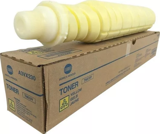 Konica Minolta TN-619Y (A3VX250) Original Toner Yellow 1 Γνήσιο κίτρινο τόνερ Konica Minolta TN-619Y (A3VX250) για C1060, C1070 και C1070P