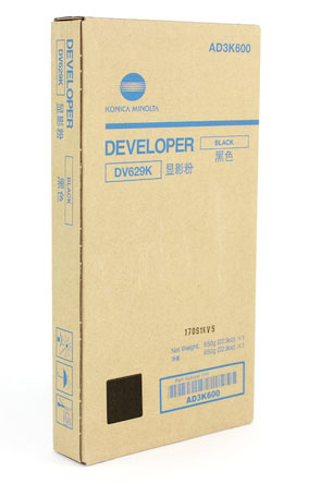 Konica Minolta DV-629K Original Developer Black 1 Γνήσιος developer μαύρου Konica Minolta DV-629K (AD3K600) για AccurioPress C7090 και C7100