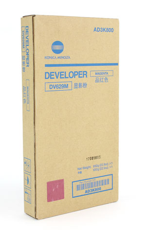 Konica Minolta DV-629M Original Developer Magenta 1 Γνήσιος developer ματζέντα Konica Minolta DV-629M (AD3K800) για AccurioPress C7090 και C7100